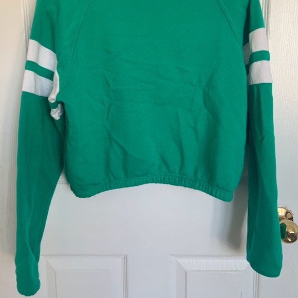 Garage, Green Half-Zip Up Tracksuit Sweatshirt Top, Size: Small - Picture 4 of 5